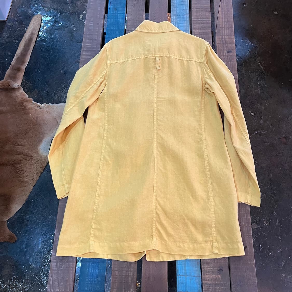 90s 에트로 린넨 코트 상품이미지7