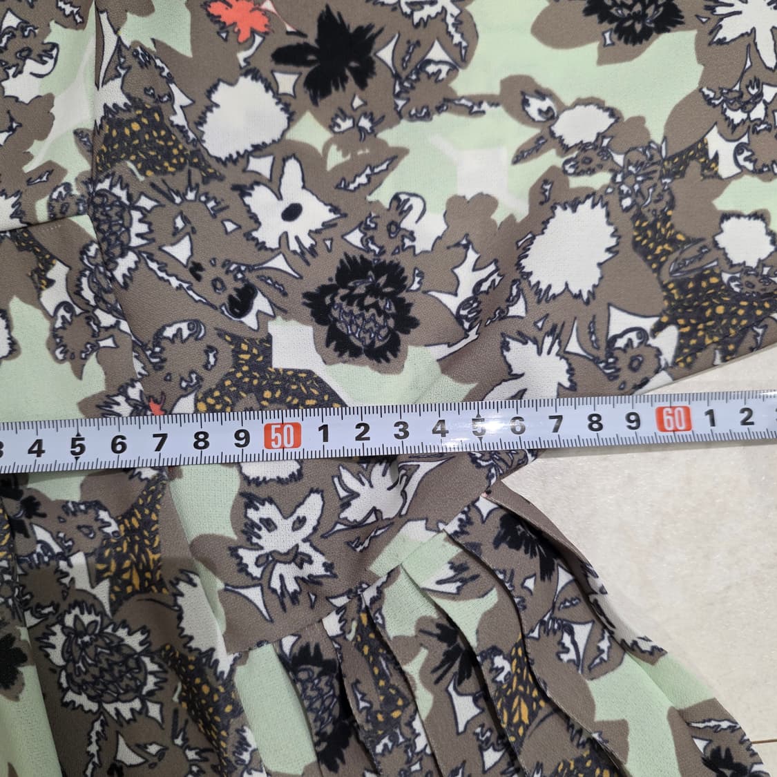 한섬 시스템 SYSTEM 플라워 패턴 롱 원피스 상품이미지10