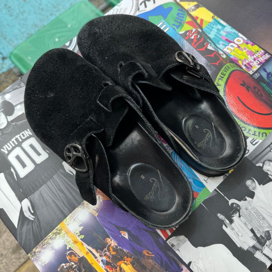 [size 8] 니들스 스웨이드 클로그 블랙  상품이미지7