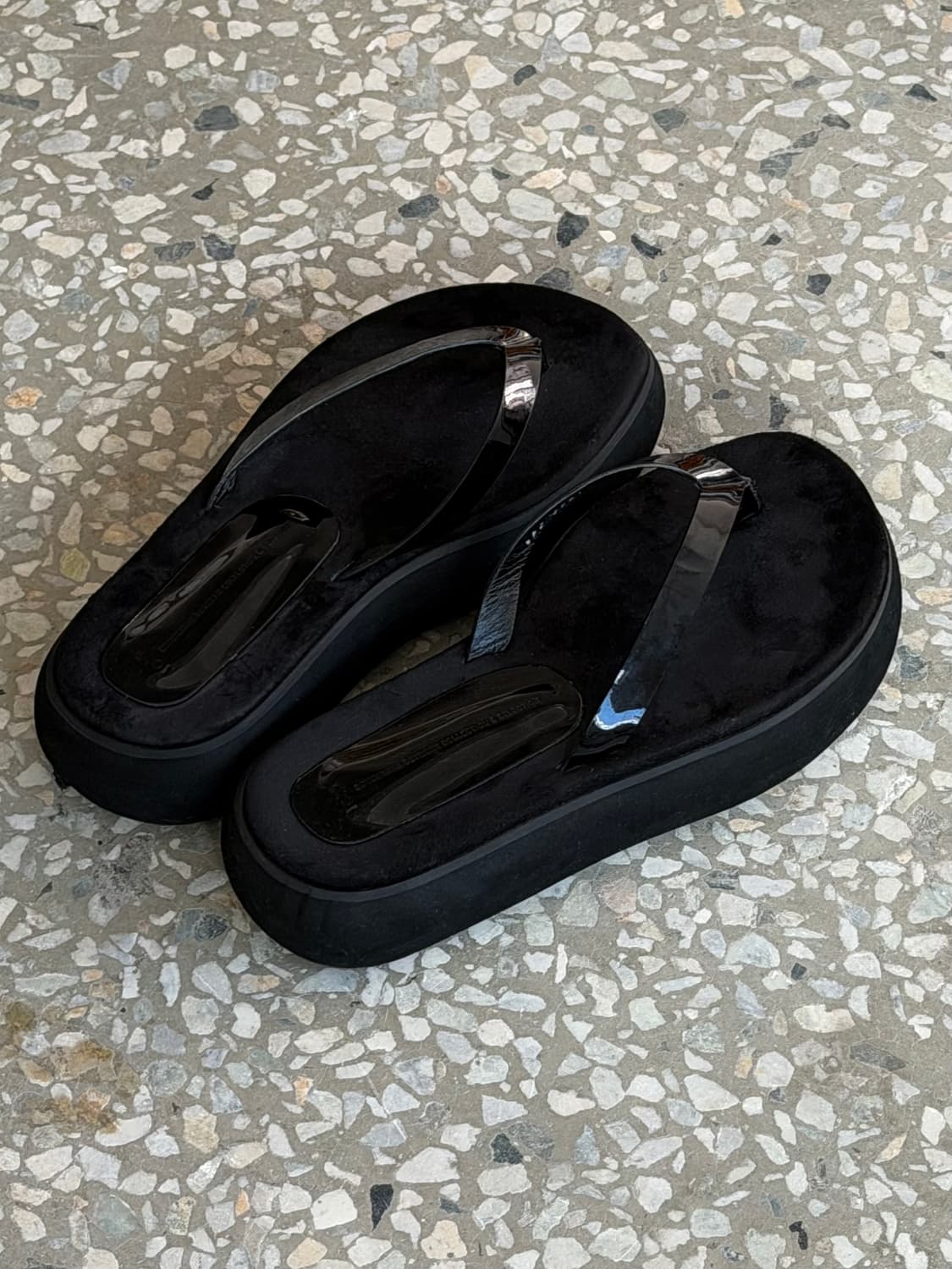 오소이 보트 플립플랍 쪼리 블랙  상품이미지2