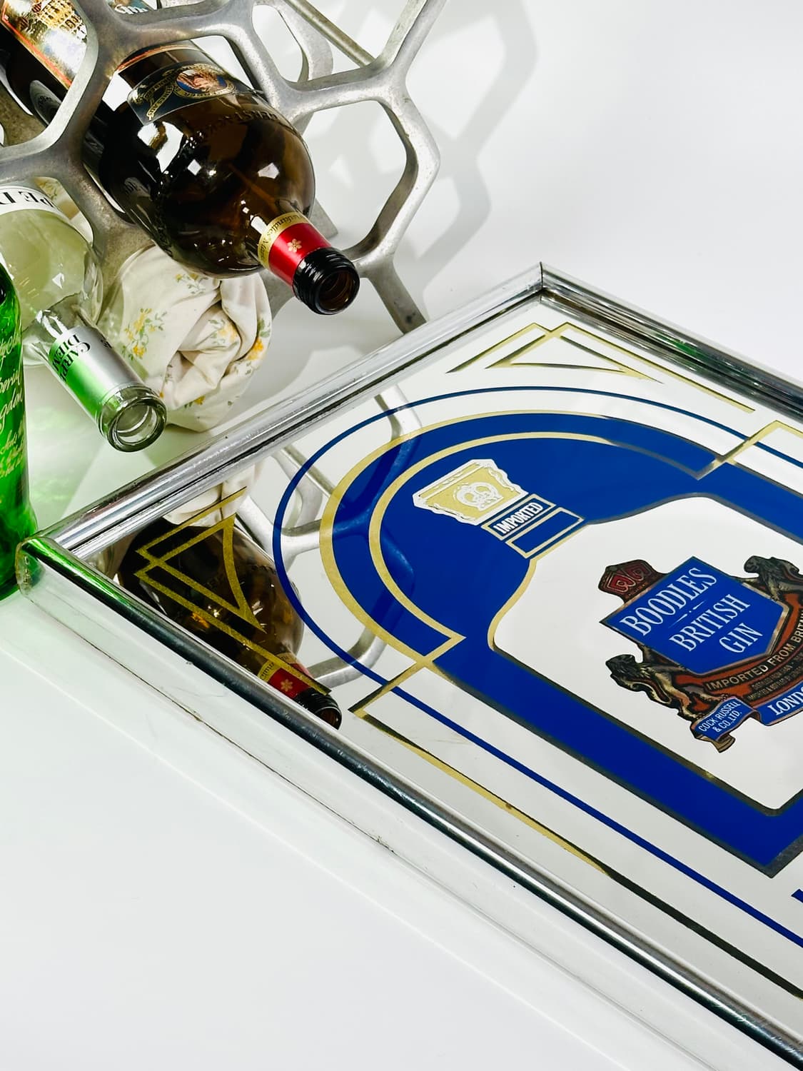 미국 빈티지 부들스 진 팝미러 거울 간판 상품이미지4