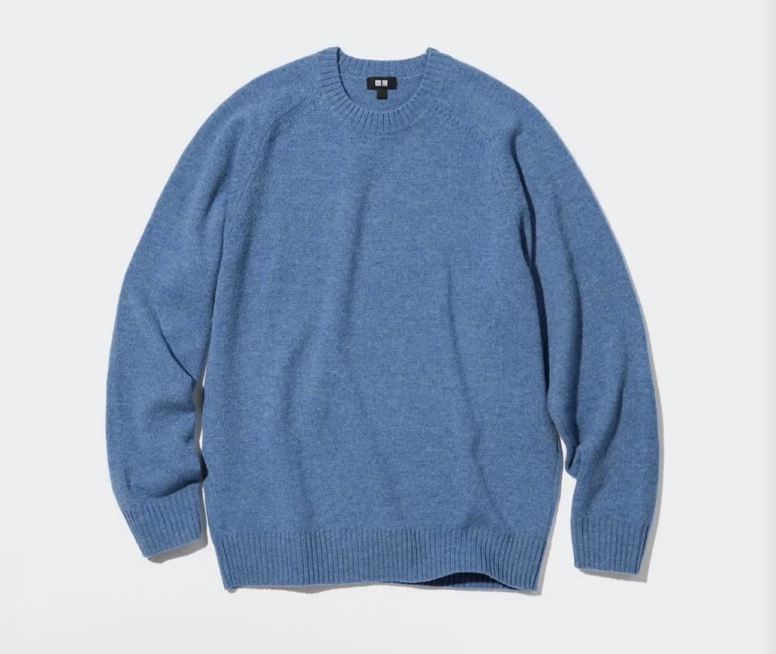 유니클로 프리미엄 램스울 크루넥 스웨터 니트 긴팔 상품이미지1
