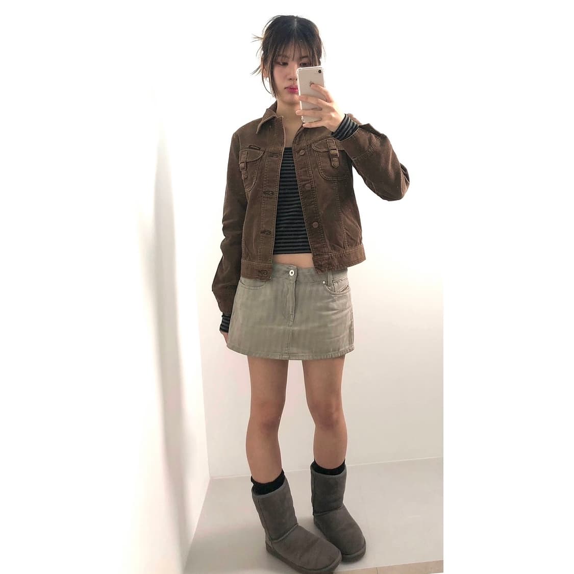 히스테릭 글래머 x 랭글러 브라운 코듀로이 자켓 상품이미지2