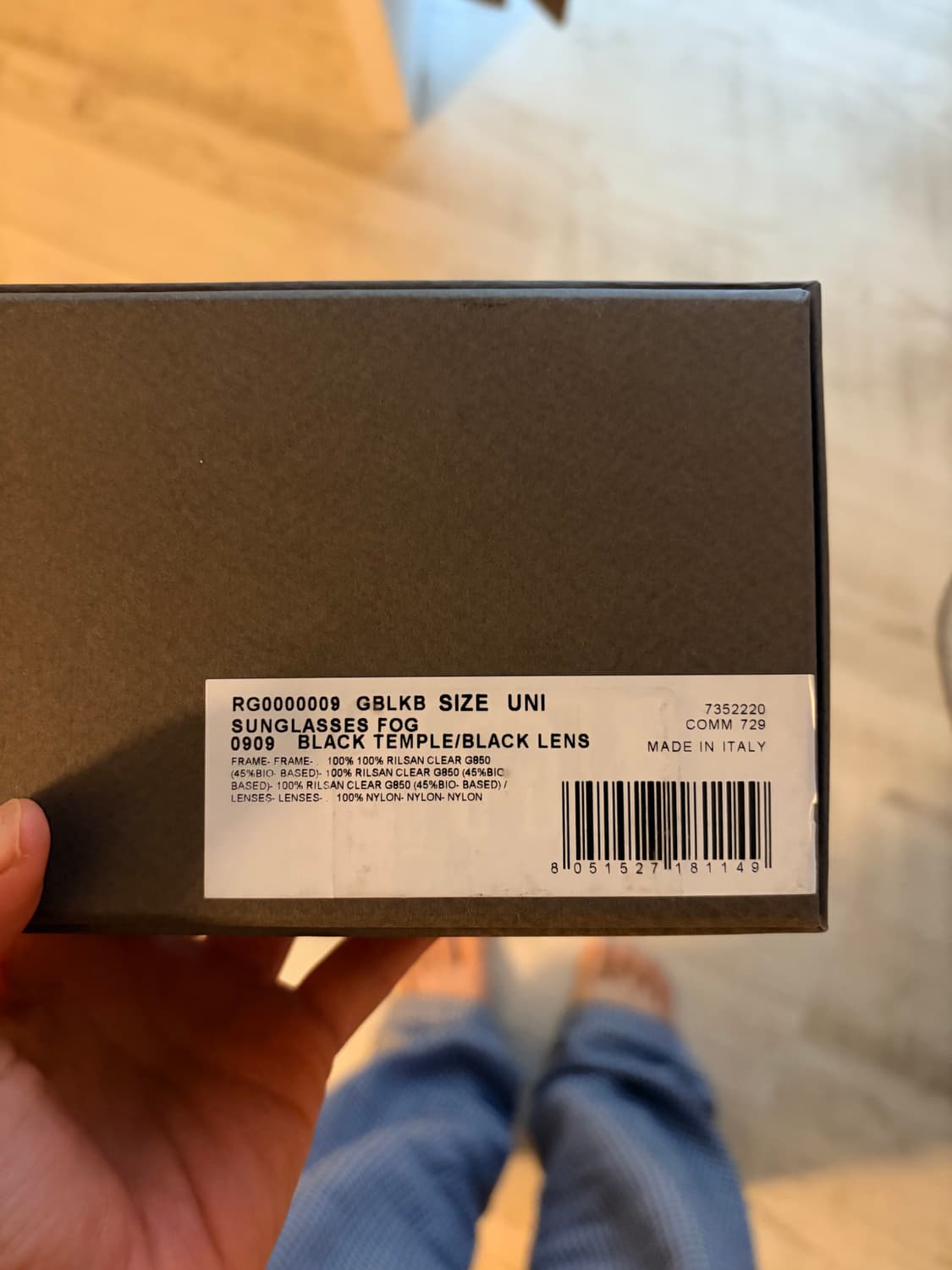 [os] 릭오웬스 포그 선글라스 블랙컬러 상품이미지9