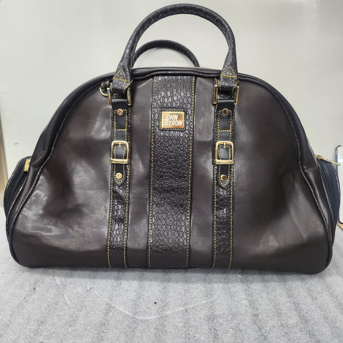 존바이런 가죽 골프 보스턴백50x30x25cm 상품이미지9