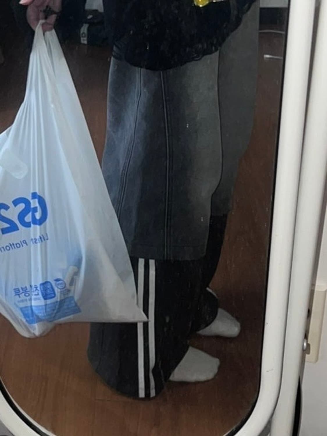 MEA 메아 layered denim pant [black] 상품이미지1