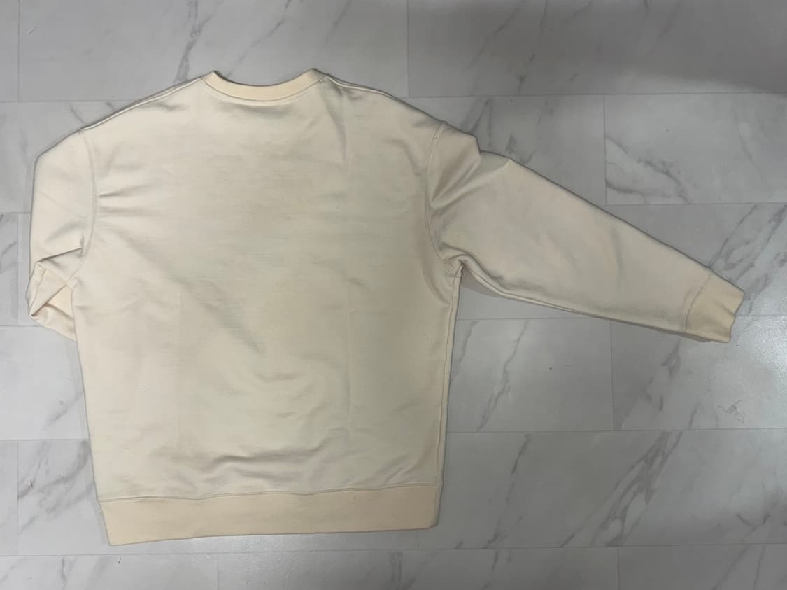 리 빅 트위치 루즈핏 맨투맨 로고 후드 긴팔 티셔츠 아이보리 XL 상품이미지2