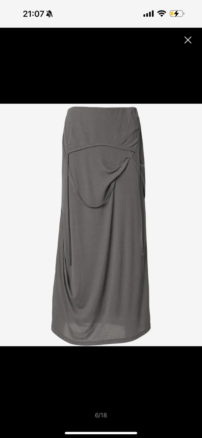 플레어업 롱스커트Asymmetrical Draped Long Skirt  상품이미지3