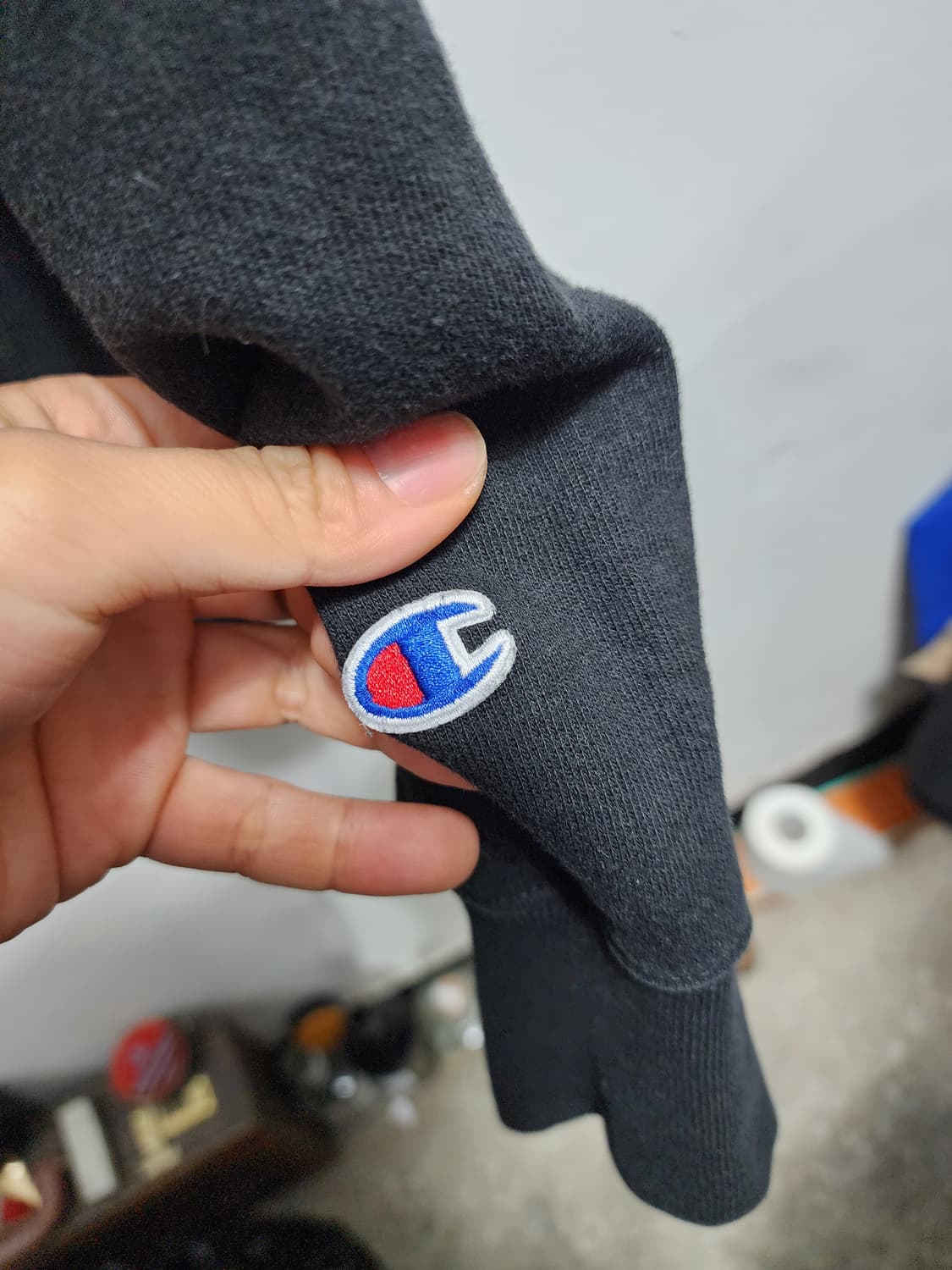 챔피온 리버스위브 블랙 맨투맨 XL 상품이미지3