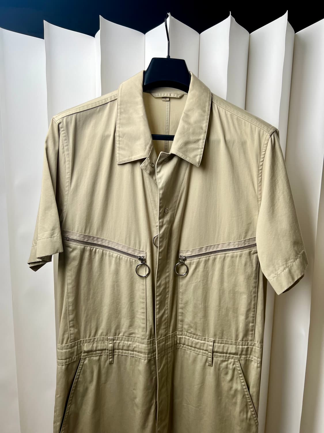 버버리 베이지/카키색 반팔 점프수트 48사이즈 상품이미지1