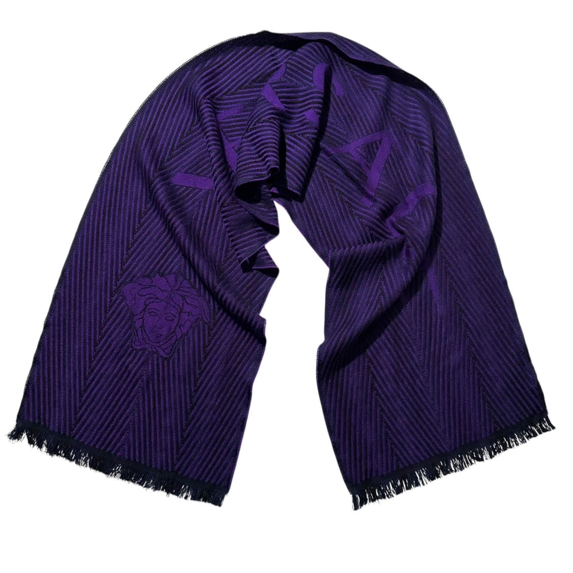 베르사체 리버시블 메두사 울 머플러 목도리 상품이미지1