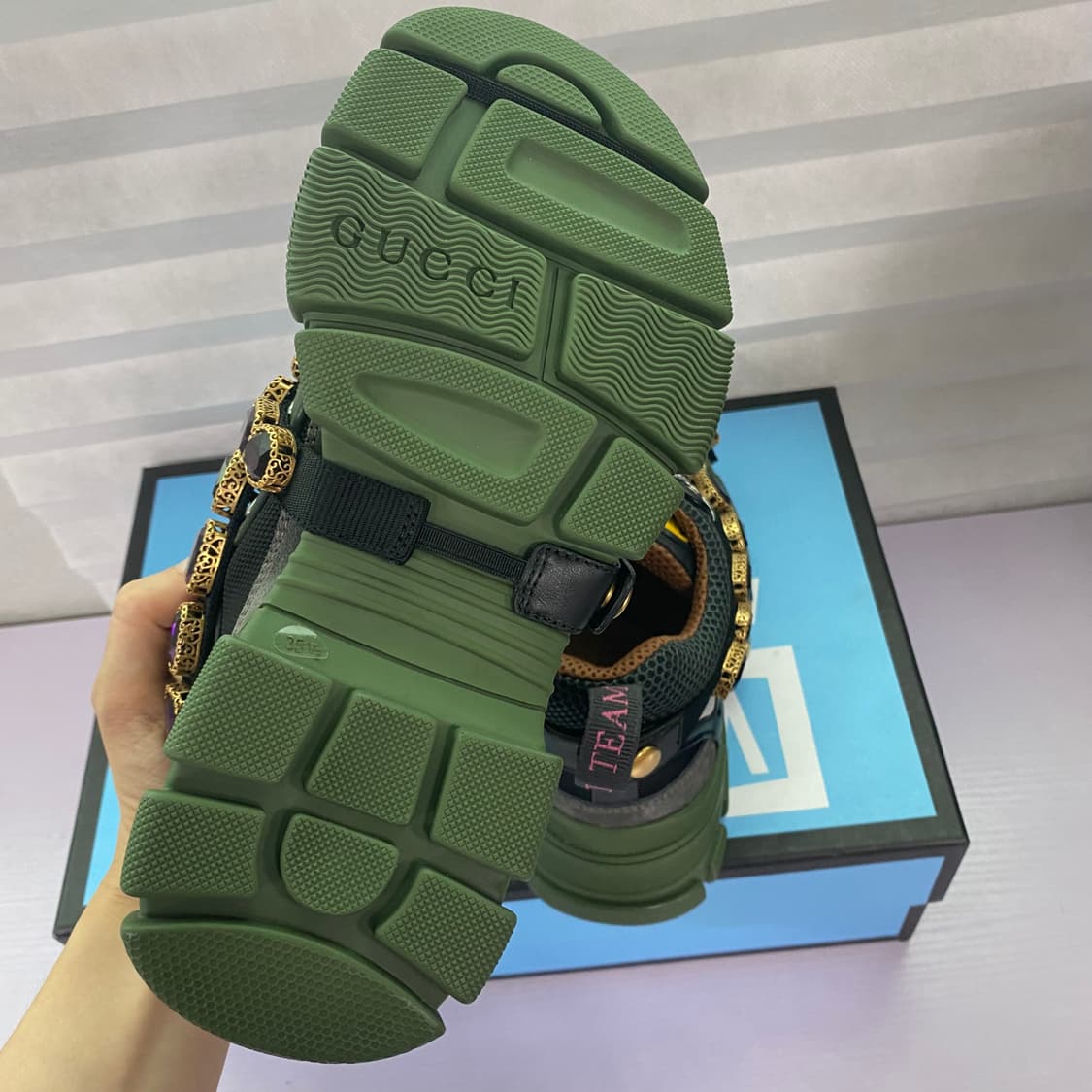 (새제품)구찌 크리스탈 여성 플래시트랙 상품이미지5