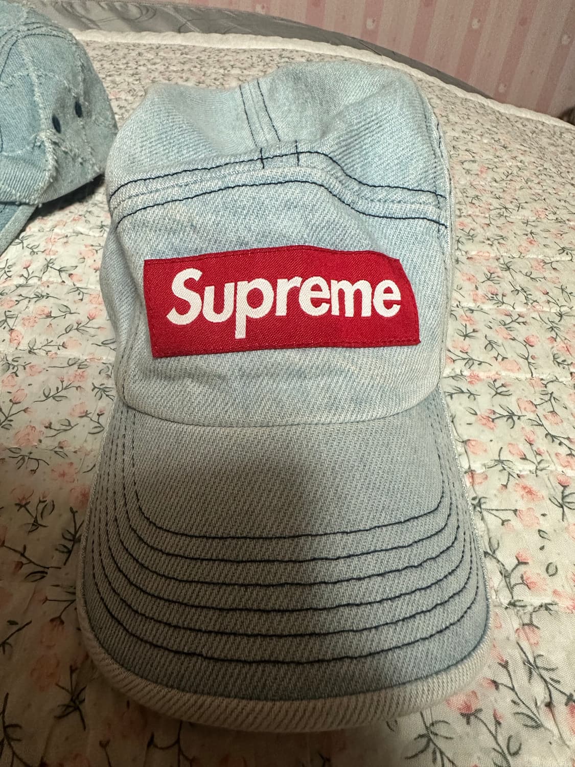 슈프림 데님 캠프캡 워시드 블루 상품이미지2