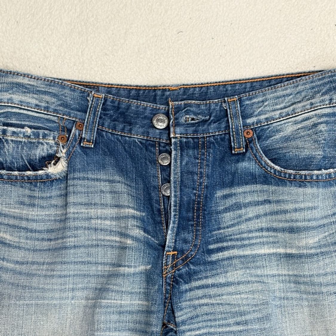 LEVI'S 00's 501 데님 워싱진 70X82 상품이미지4