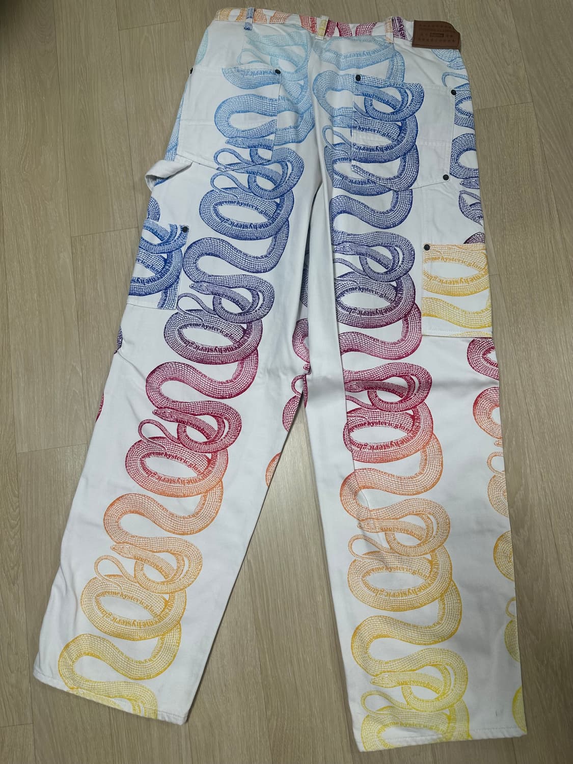 [36] 슈프림 X 히트테릭 글래머 콜라보 화이트 팬츠  상품이미지3