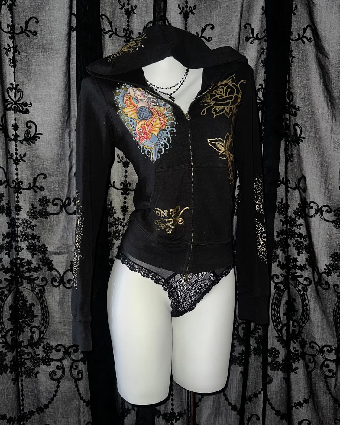 Black Cubic Hooded Zip-Up 상품이미지1