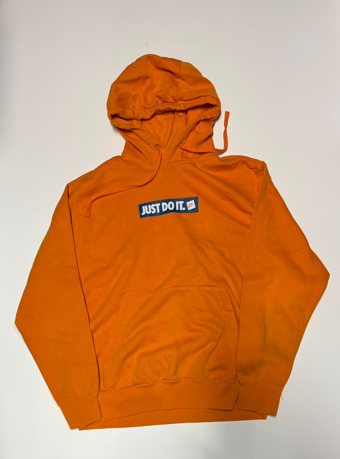 나이키 오렌지 저스트 두 잇 기모 후드티 2XL 빅사이즈 상품이미지1