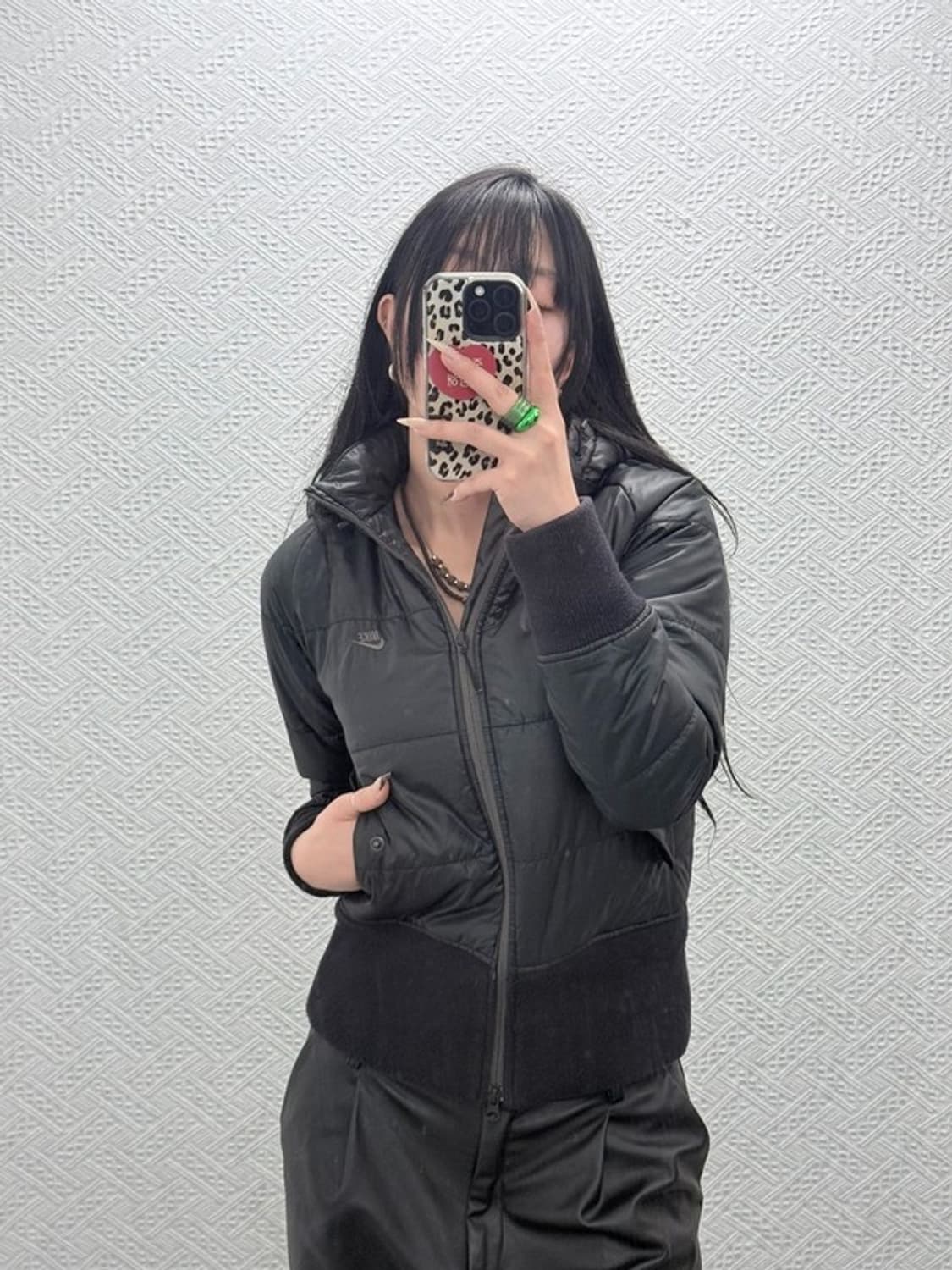 나이키 올드스쿨 모던락시크 슬림핏 숏 패딩 M C08496 상품이미지2