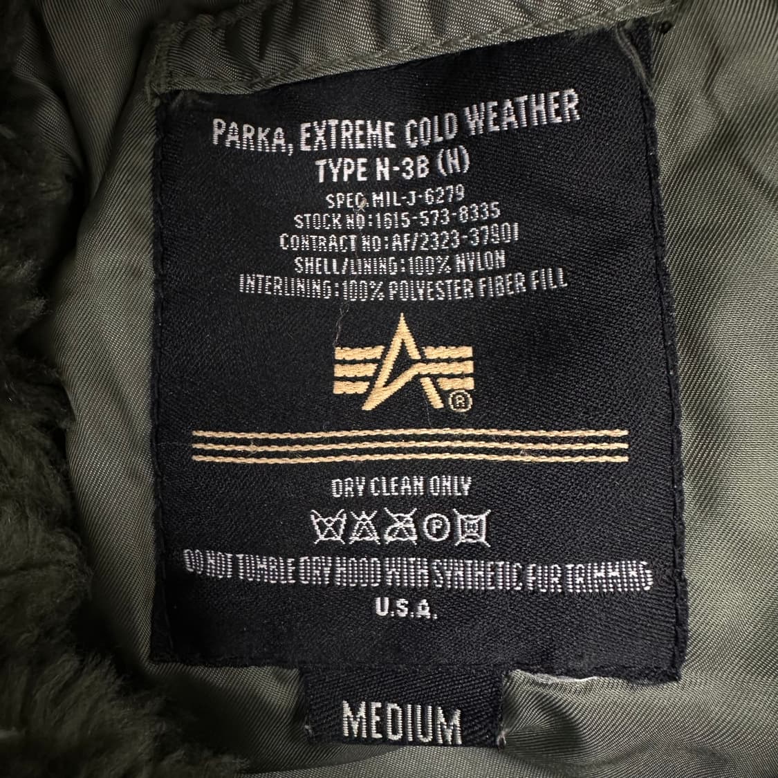 알파인더스 N3B 야상 상품이미지4