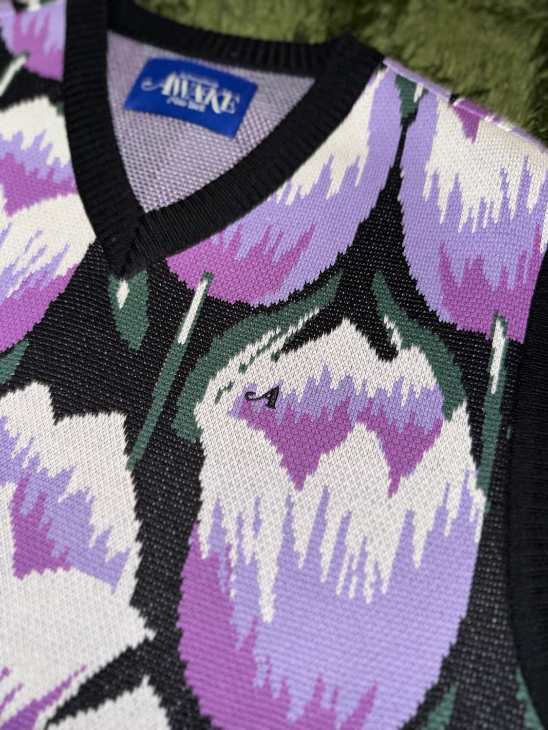 [L] Awake NY 어웨이크 뉴욕 21ss 튤립 니트 베스트 블랙 상품이미지4