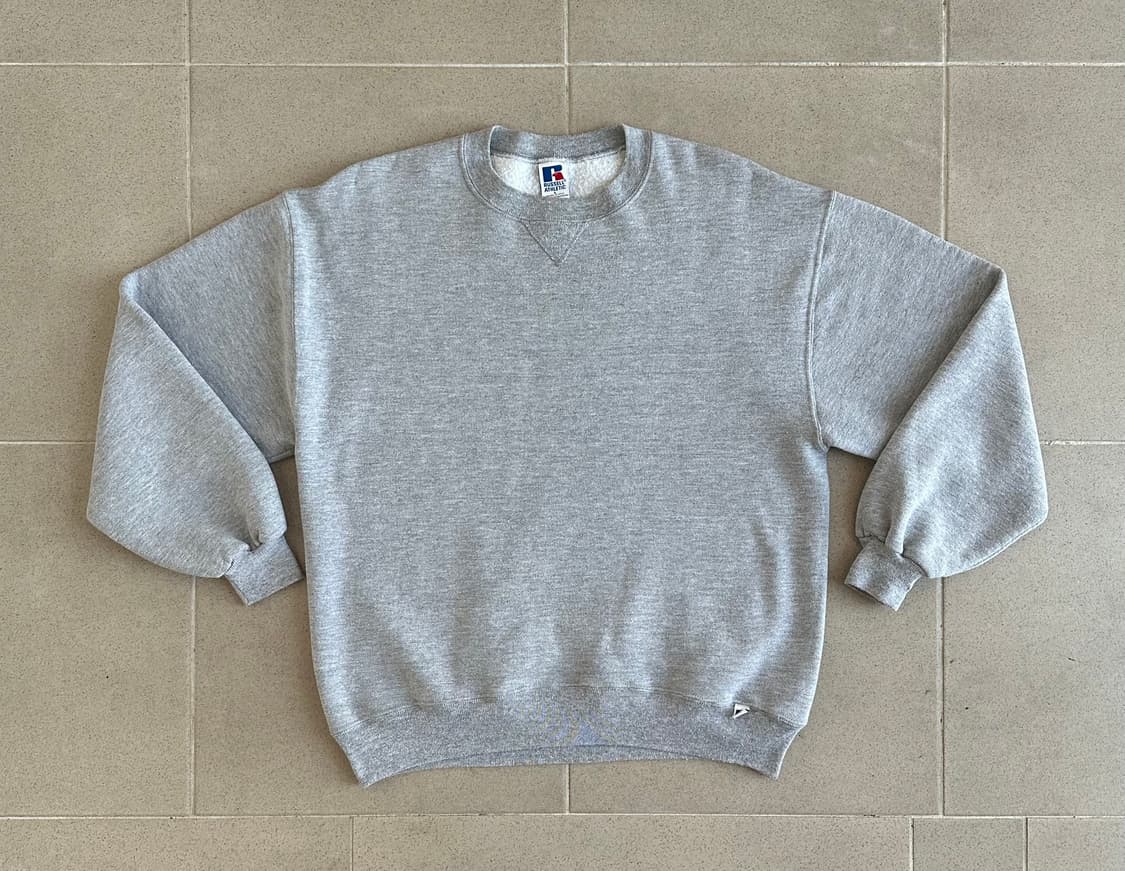 90s 빈티지 러셀 스웻셔츠 그레이 L USA 상품이미지1