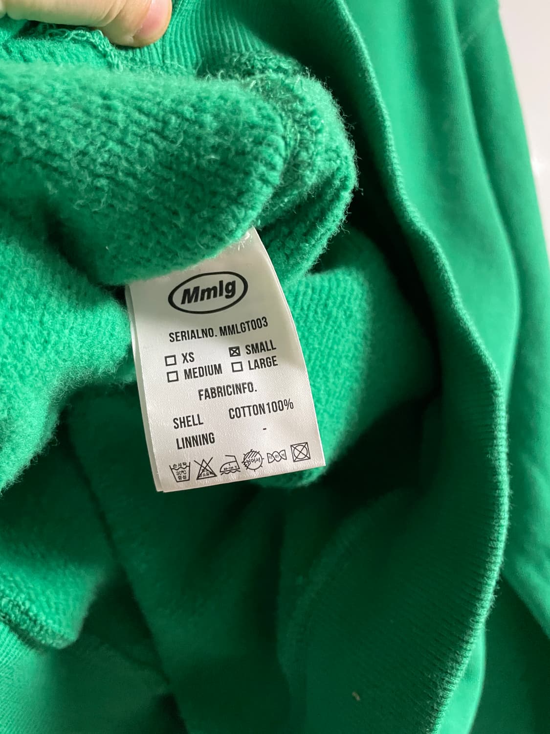 mmlg 기모 후드 티셔츠 남녀공용 상품이미지4