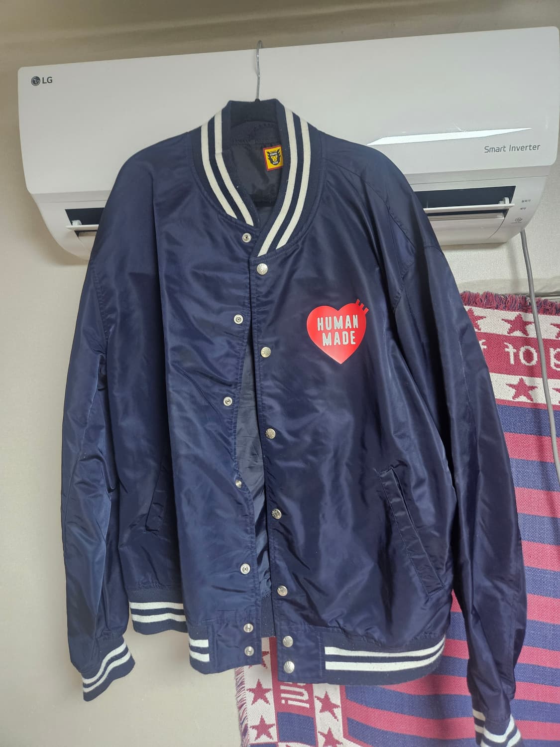 휴먼 메이드 나일론 스타디움 자켓 네이비 상품이미지3