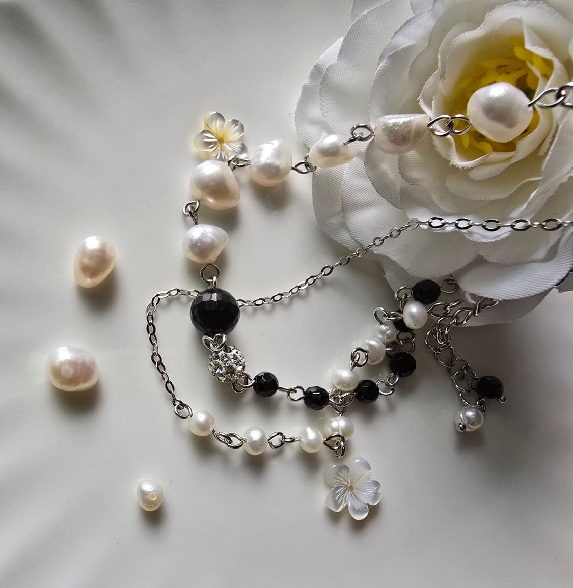 담수진주 두줄 팔찌 상품이미지2