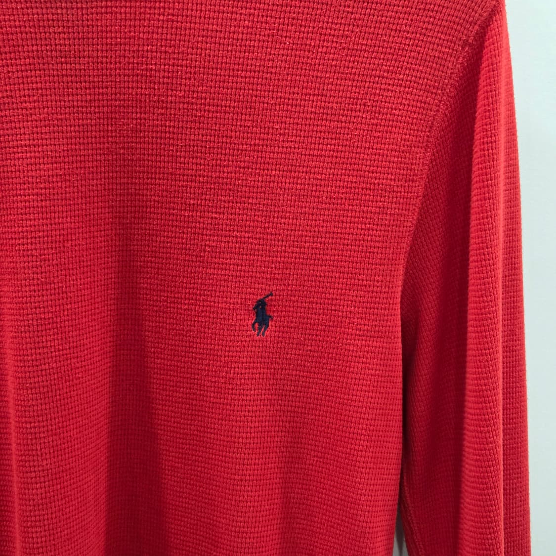 폴로랄프로렌 와플 롱슬리브 레드 S 상품이미지2