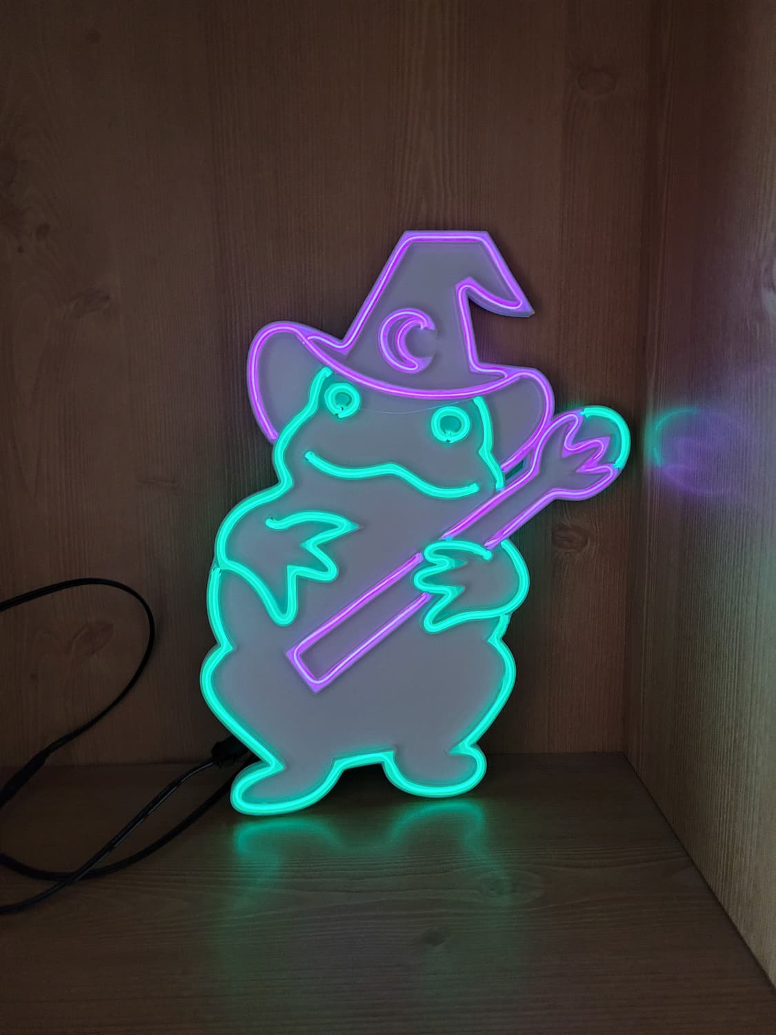 네온사인 개구리 마법사 할로윈  led 램프 조명 무드등 상품이미지4