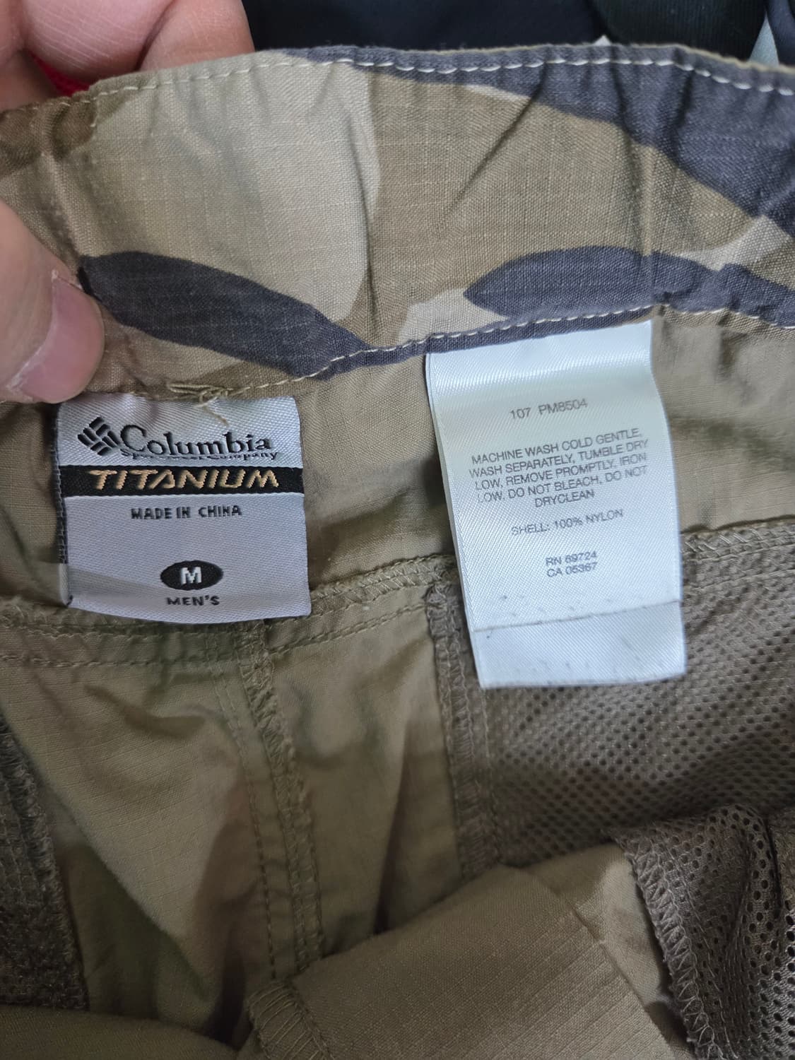 컬럼비아 벨티드 카고 나일론 스트링팬츠 m 대략 31 상품이미지5