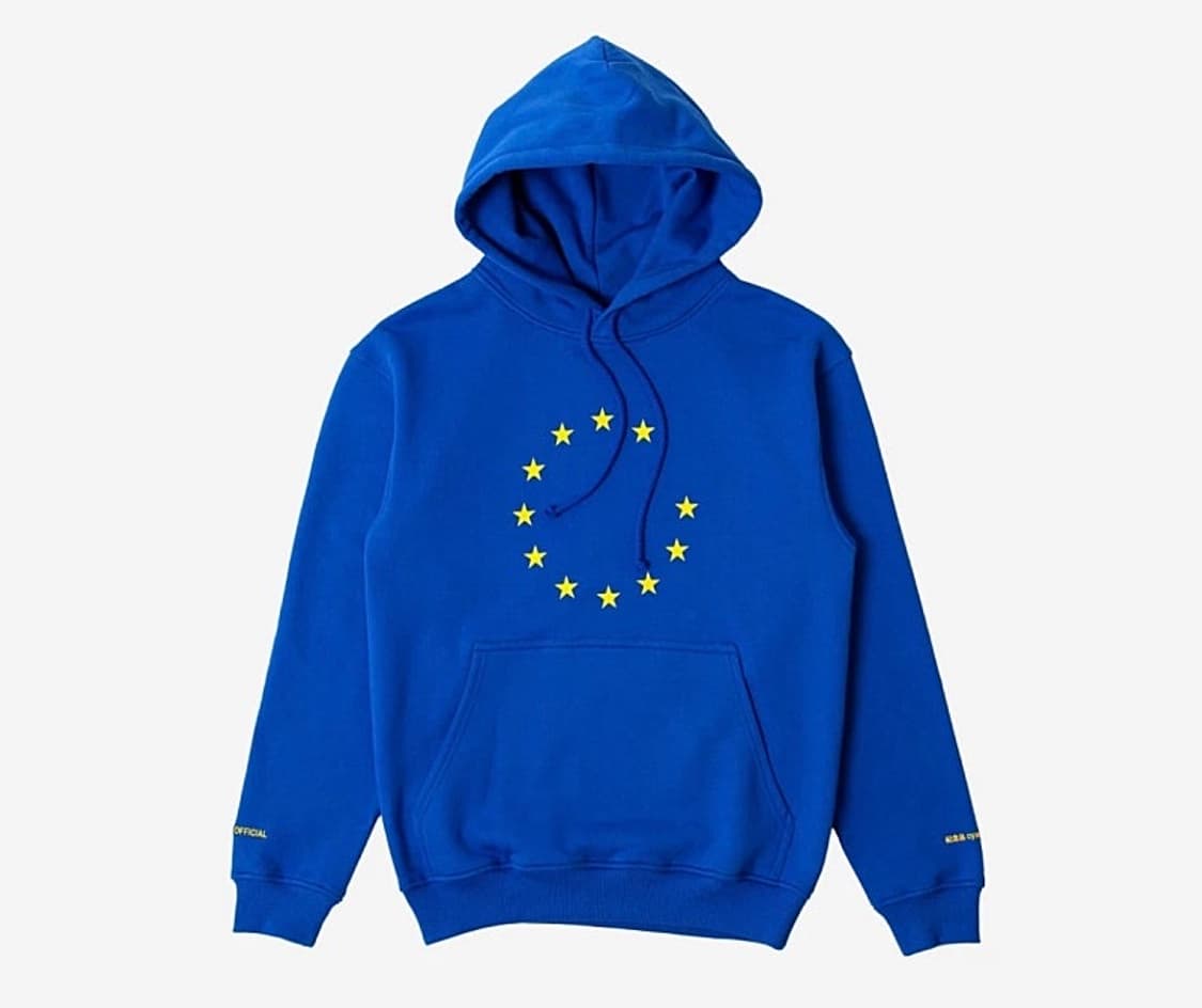 수베니어 오피셜 후드티 블루 m 상품이미지1