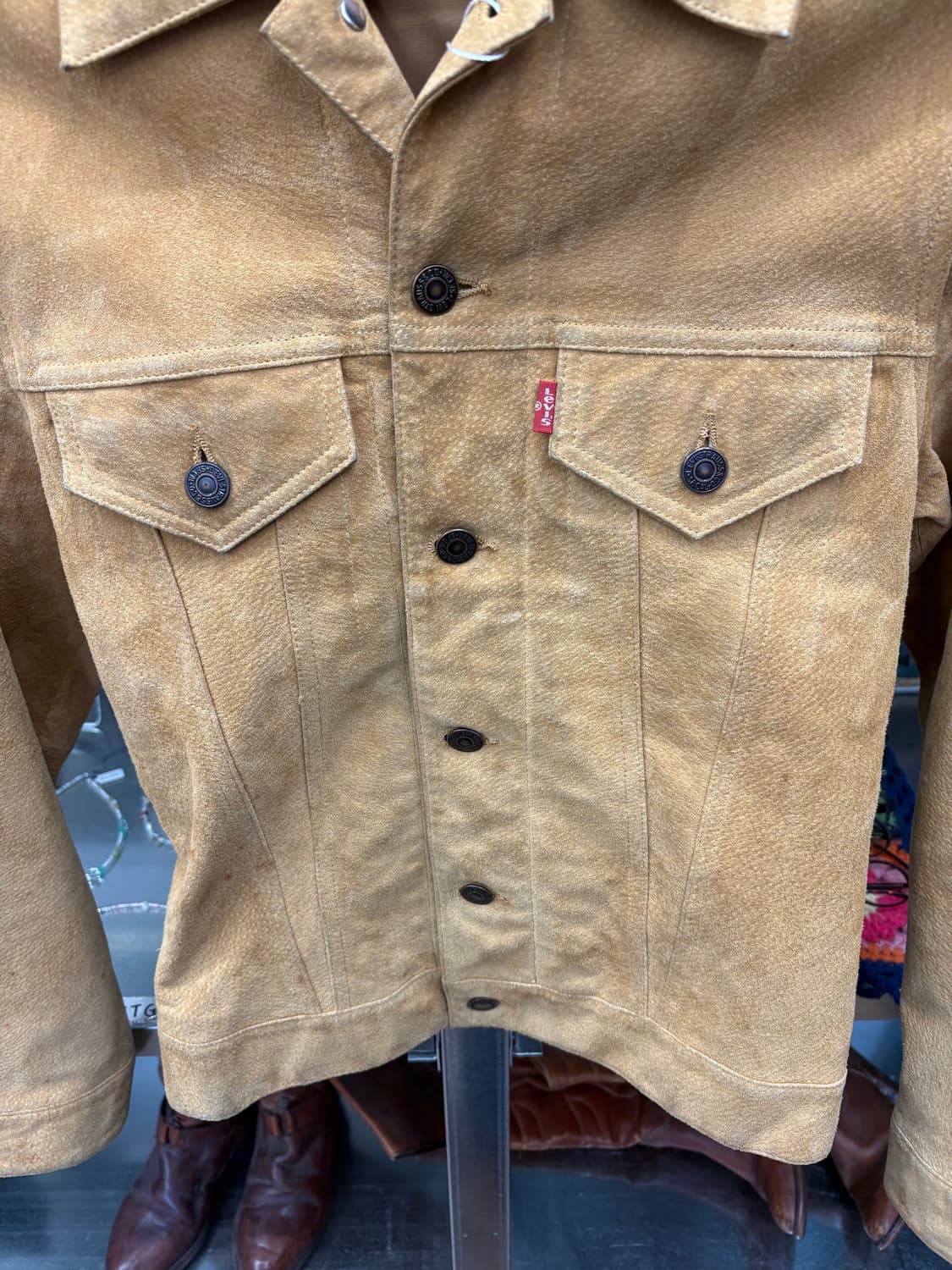 리바이스 가죽 트러커 자켓 상품이미지6