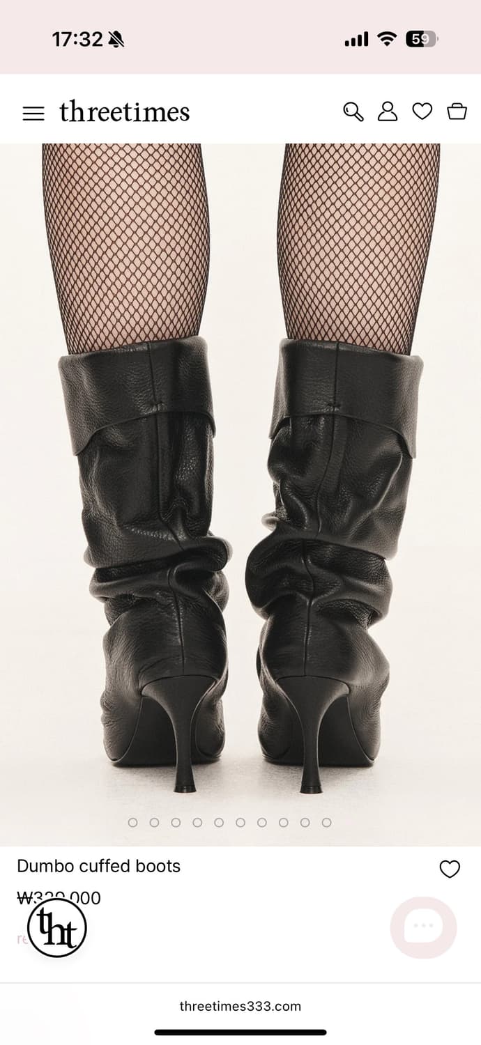 쓰리타임즈 dumbo cuffed boots 상품이미지2