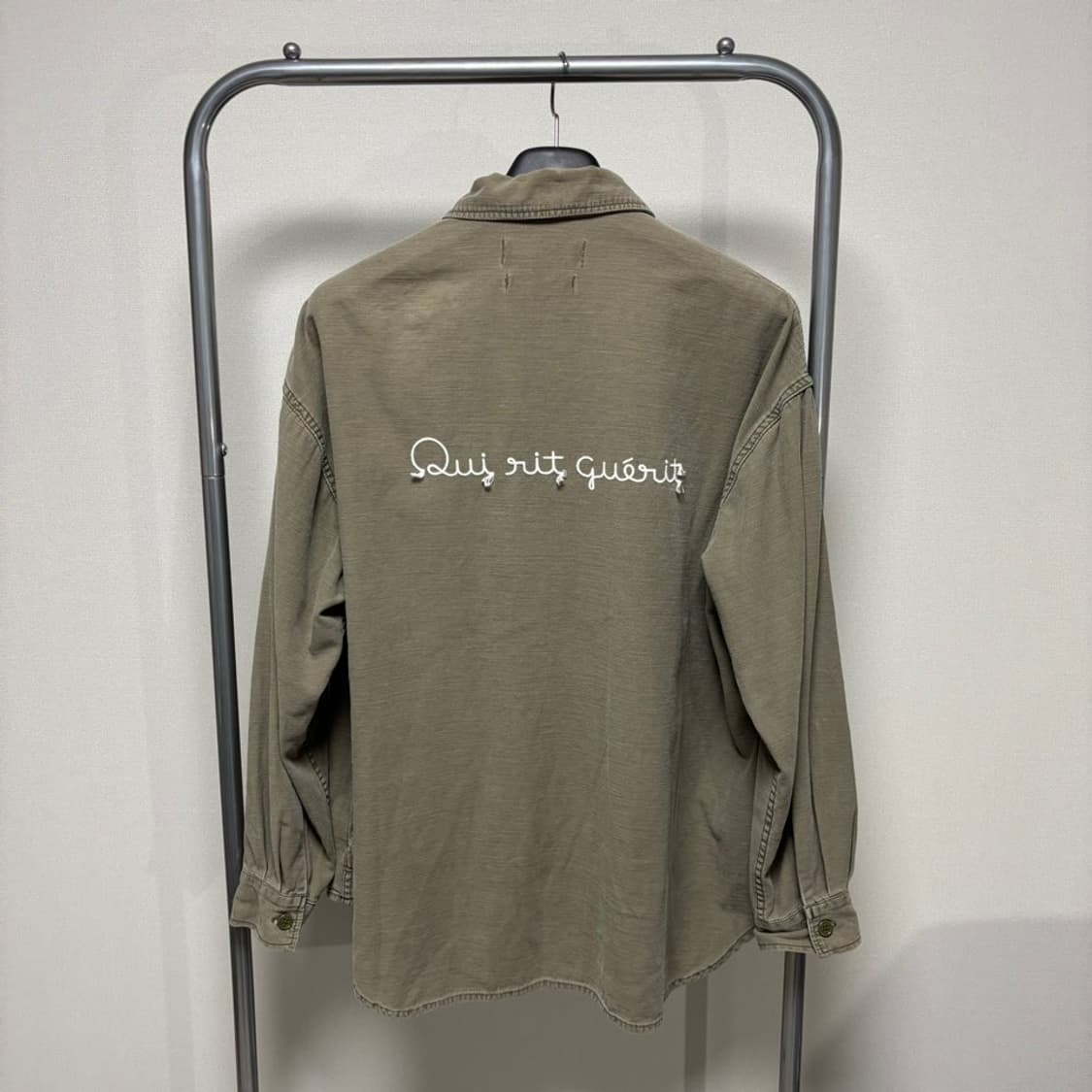 M) 레미릴리프 오버사이즈 밀리터리 셔츠 자켓 상품이미지4