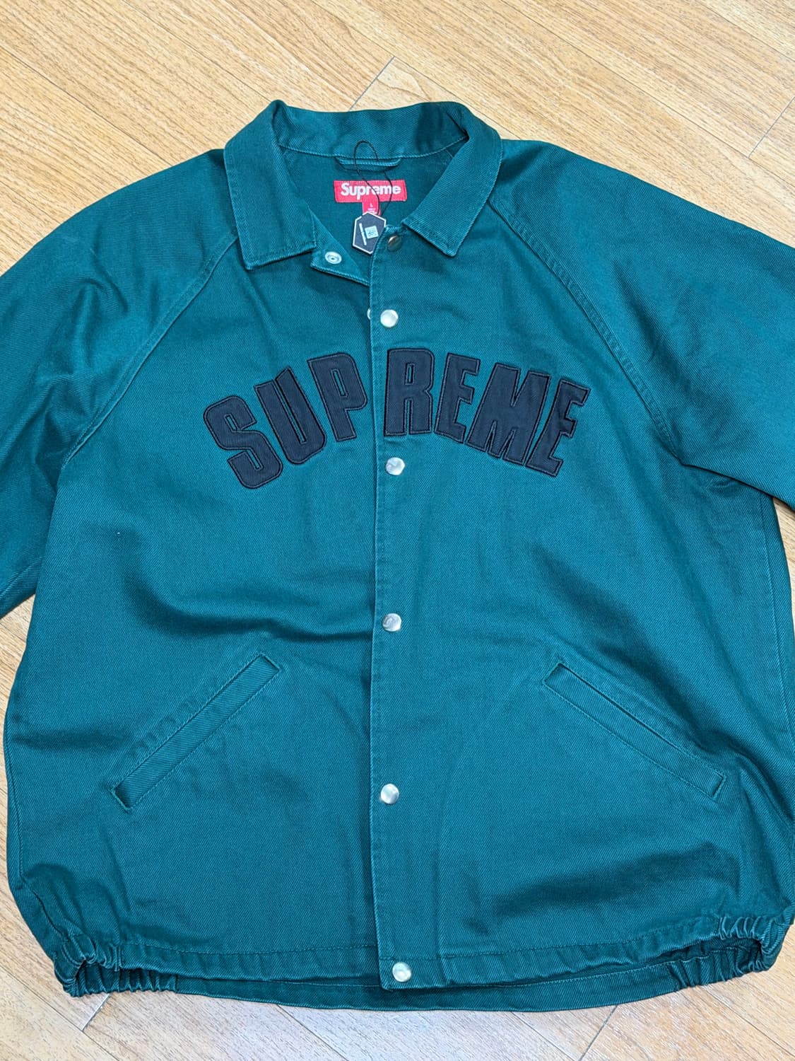 슈프림 아크 데님 코치 자켓 그린 L 25SS 상품이미지1