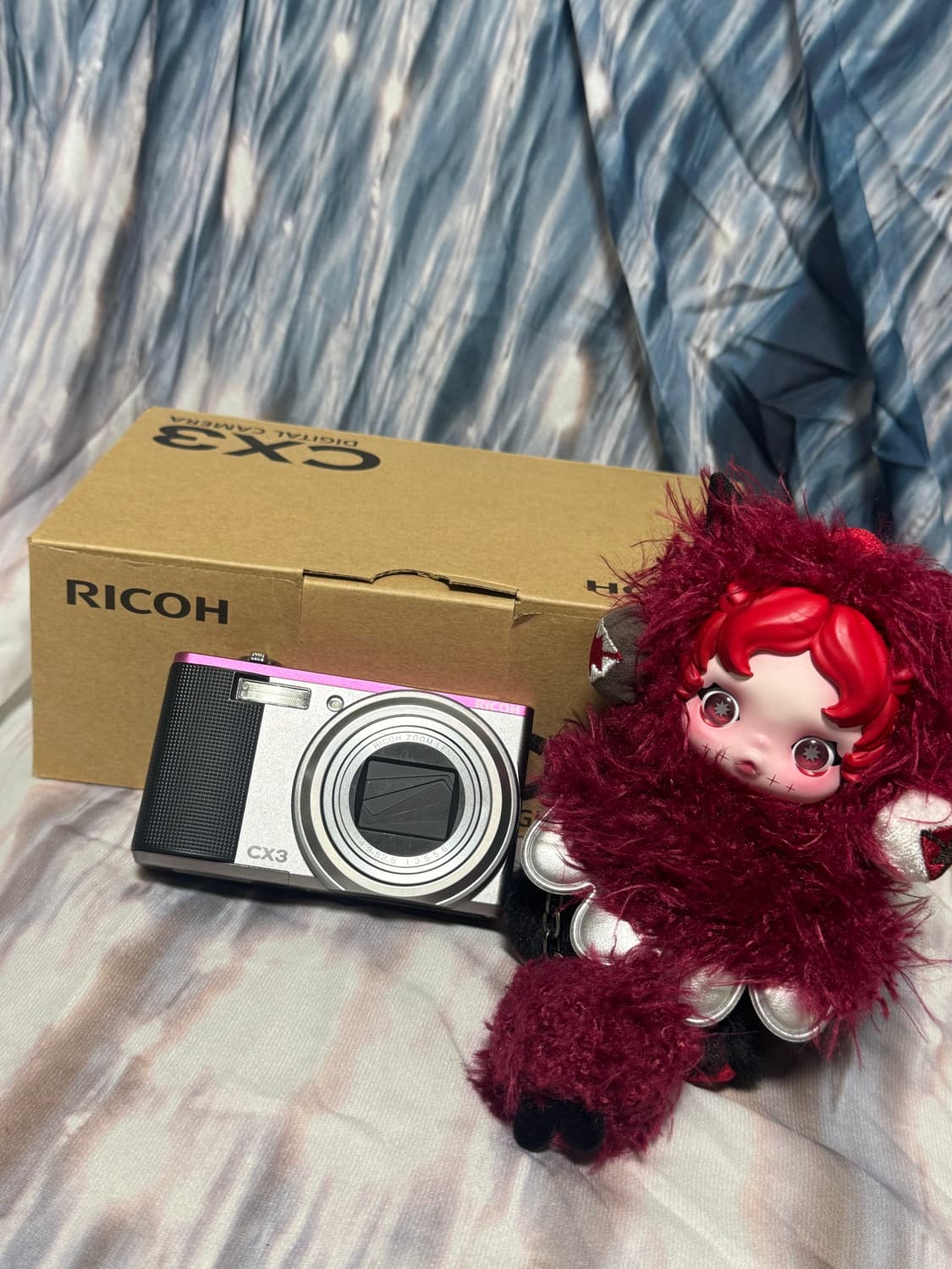 작례⭕️) Ricoh 리코 cx3 카메라 풀박스 🩷🖤//키키컨포📸 상품이미지1