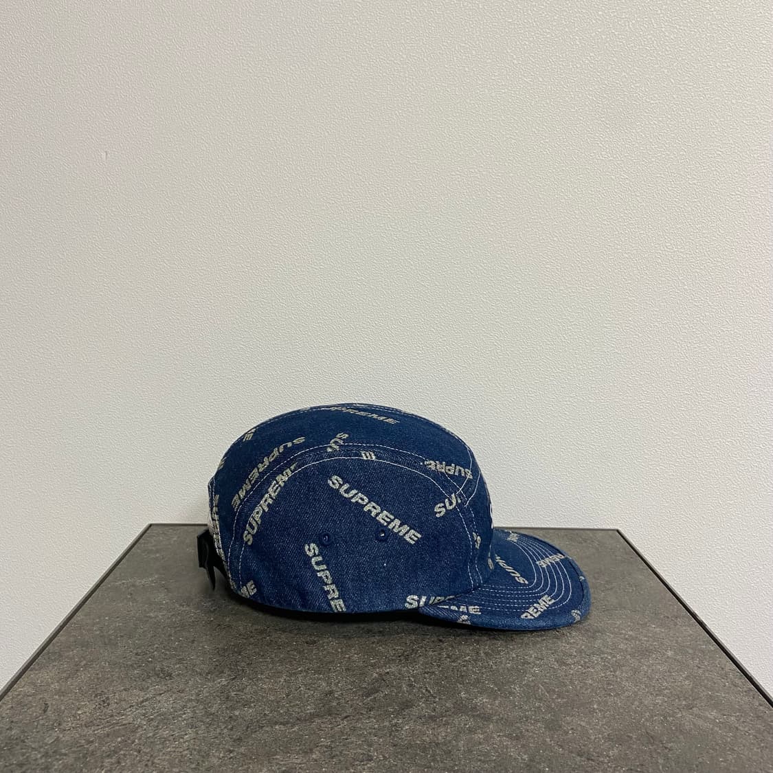 슈프림 캠프캡 모자 자카드 글리터 로고 레드 박스로고 상품이미지3