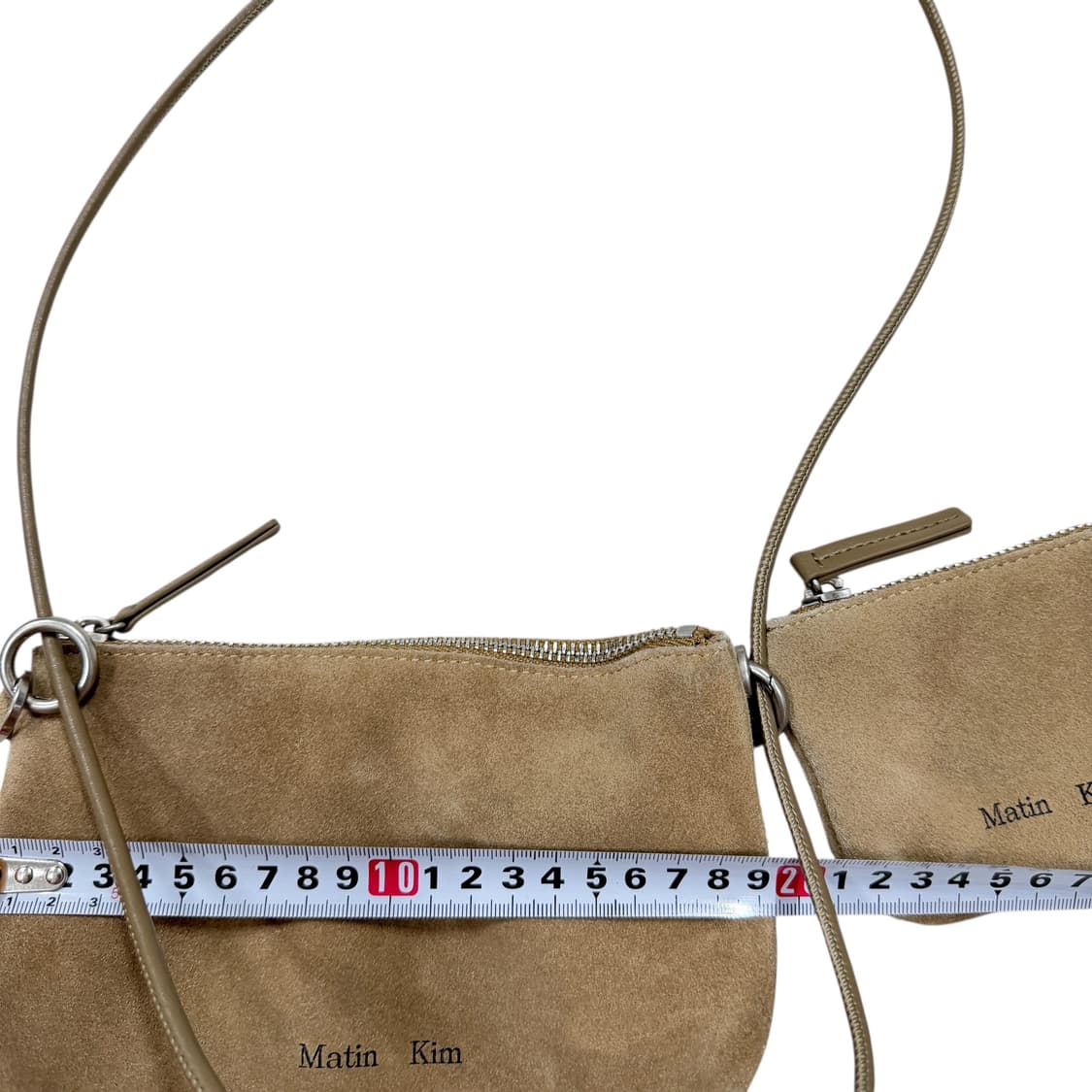 마뗑킴 스웨이드 멀티 파우치 미니 크로스백 가방 베이지 상품이미지6