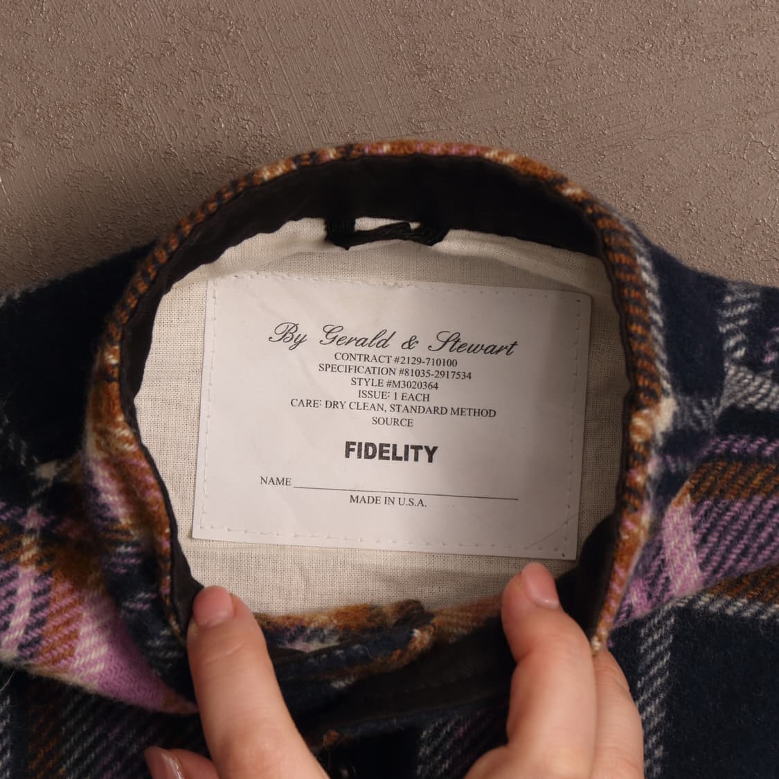 FIDELITY 피델리티 울 체크 원피스 A1865 상품이미지3