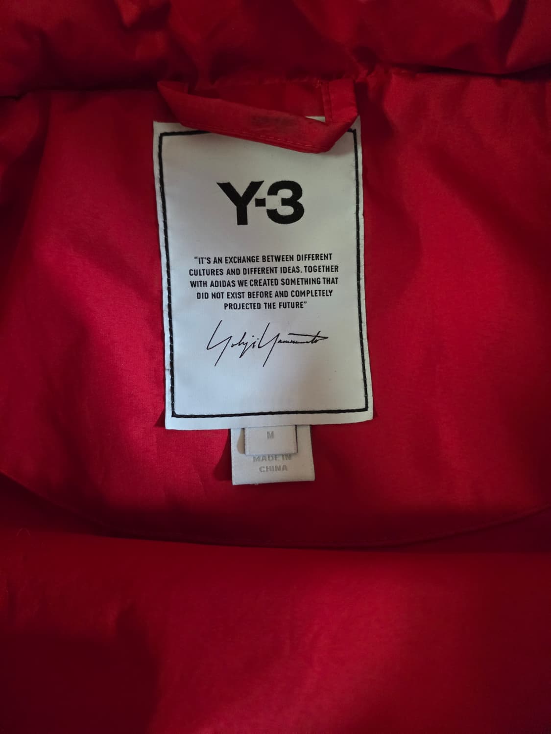 [M, 105] Y-3 요지 야마모토 클래식 퍼피 다운 자켓 레드 상품이미지7