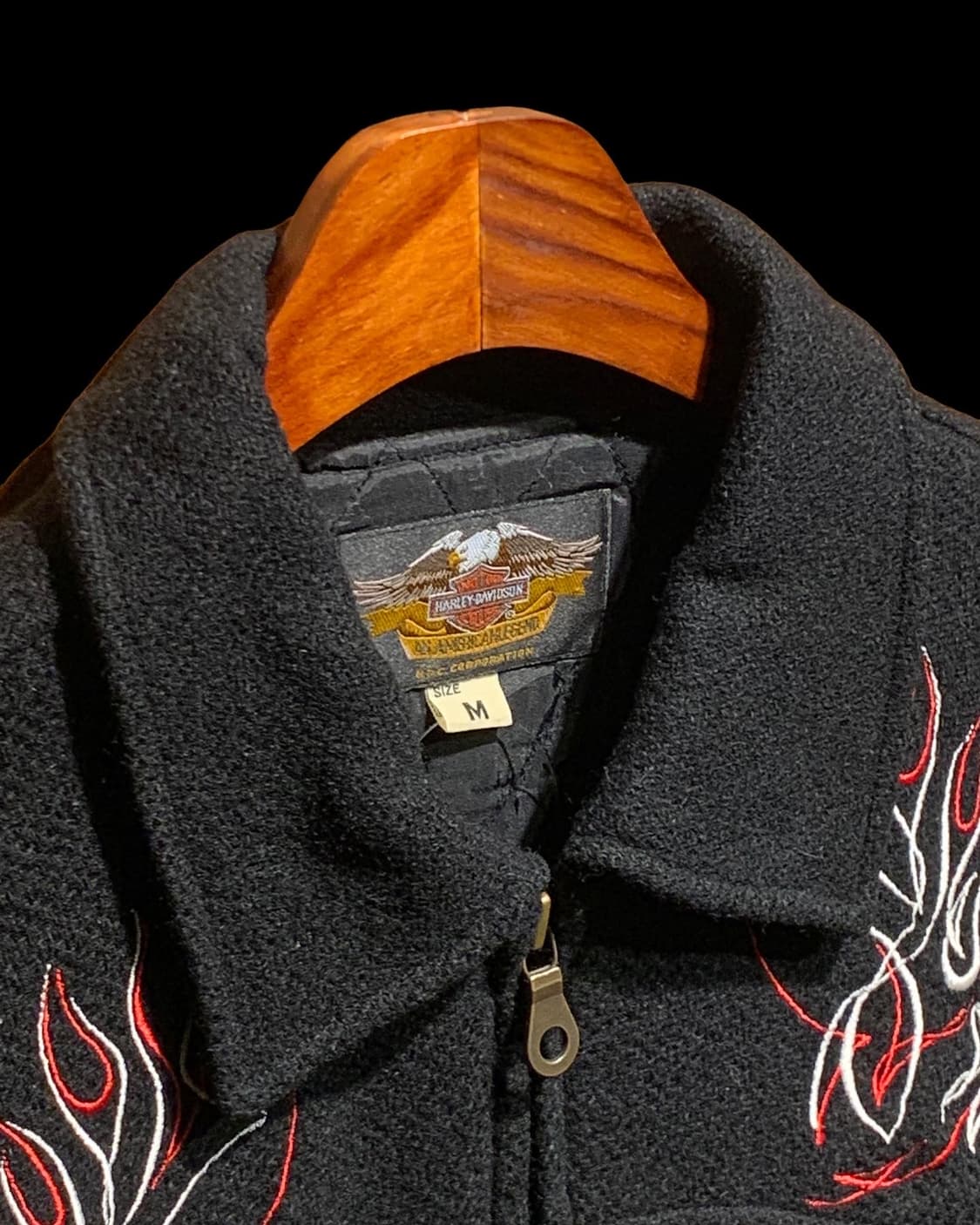 HARLEY DAVIDSON 울x레이온 집업 재킷 상품이미지4