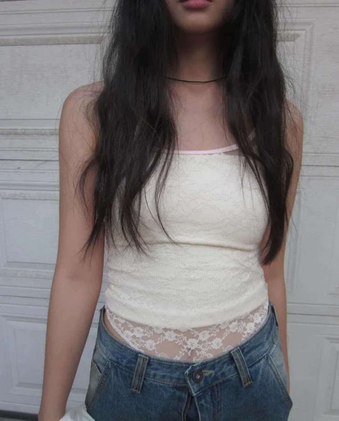 lace jumpsuit white 상품이미지2