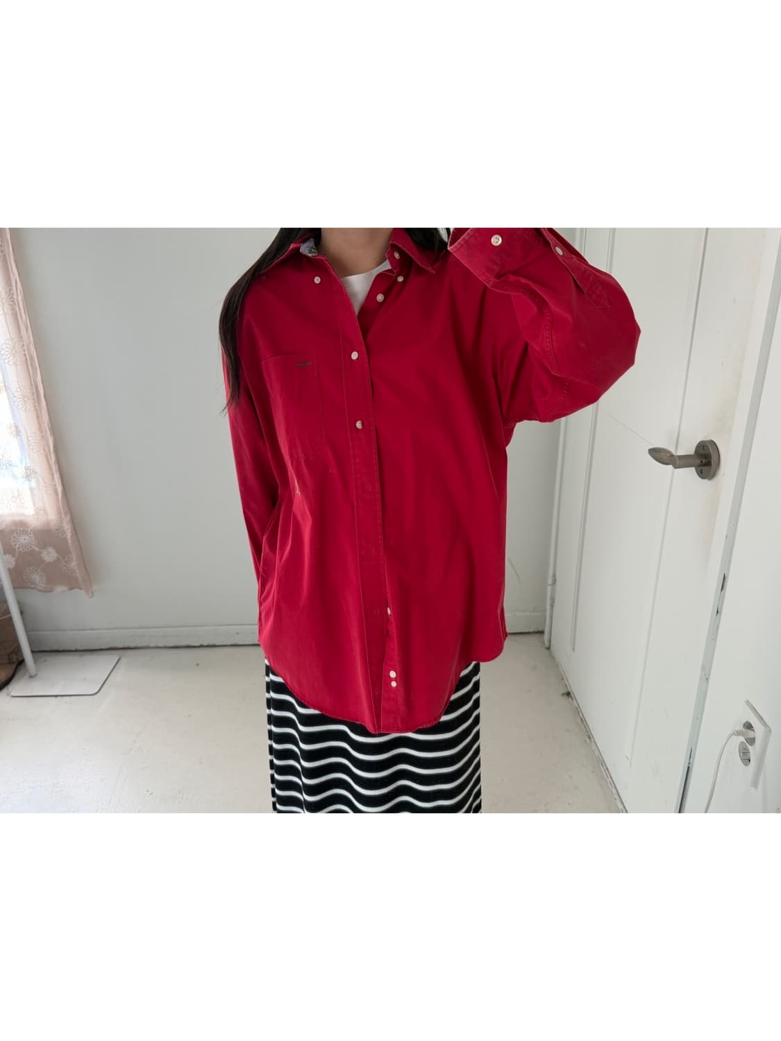 일본빈티지 타미 코튼 빅셔츠 상품이미지1