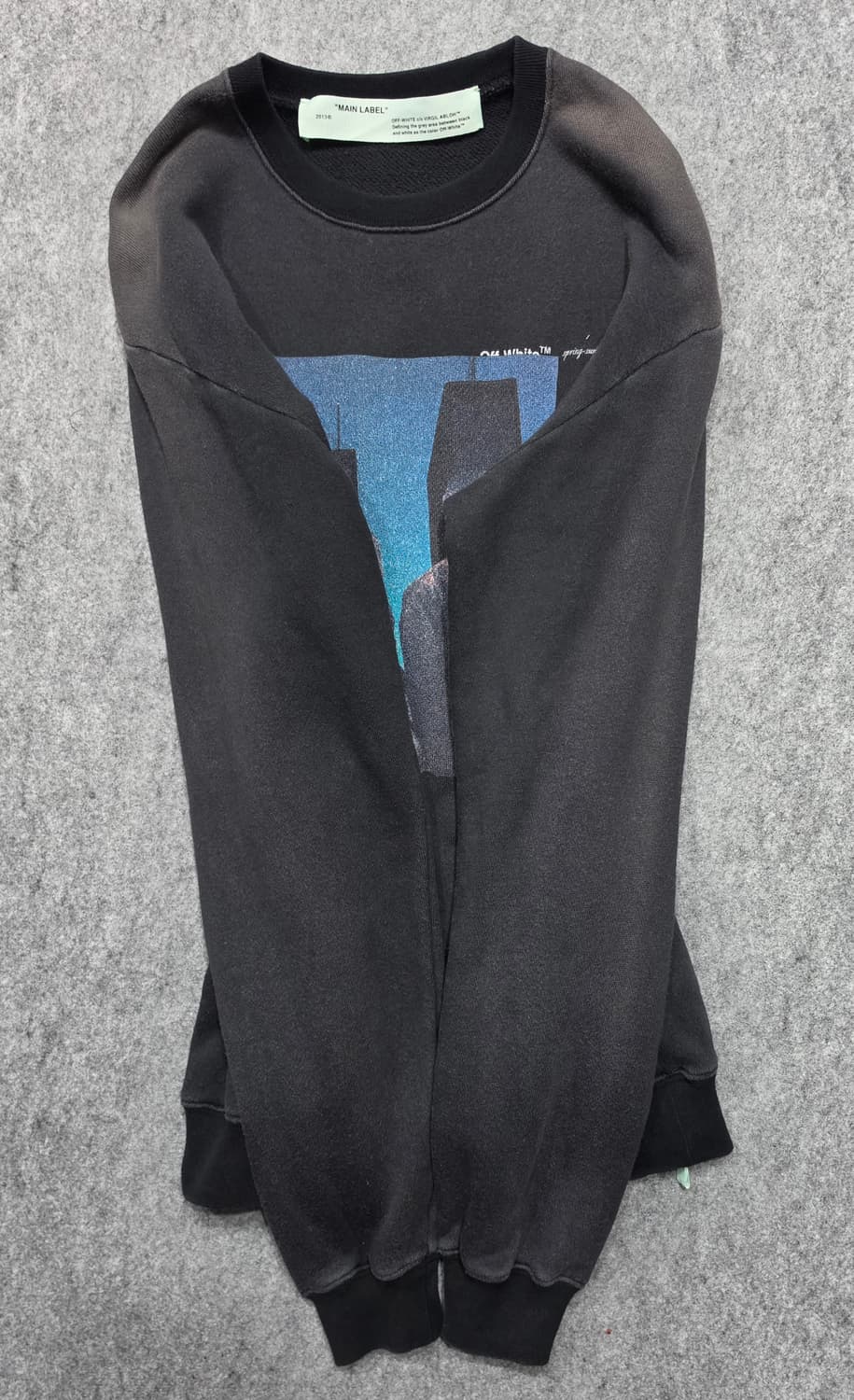 오프화이트 빈티지 커플스 프린팅 스웻셔츠 크루넥 맨투맨 XS 상품이미지6