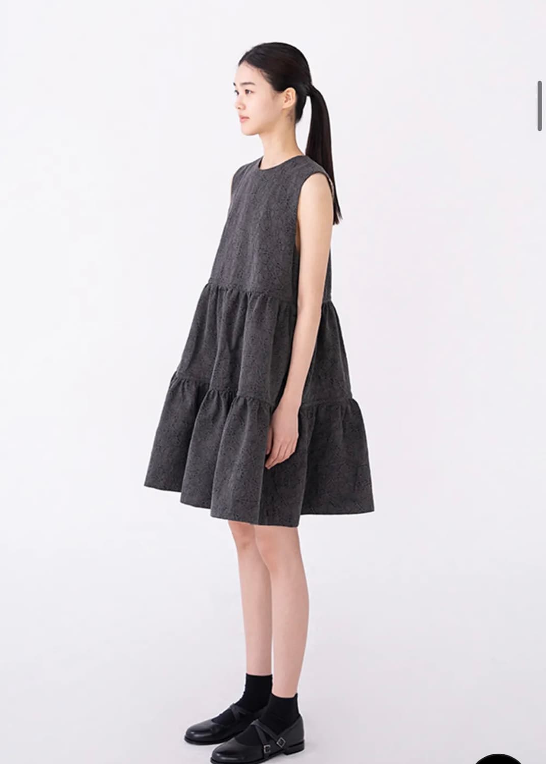 leaf short dress (gray) 상품이미지1