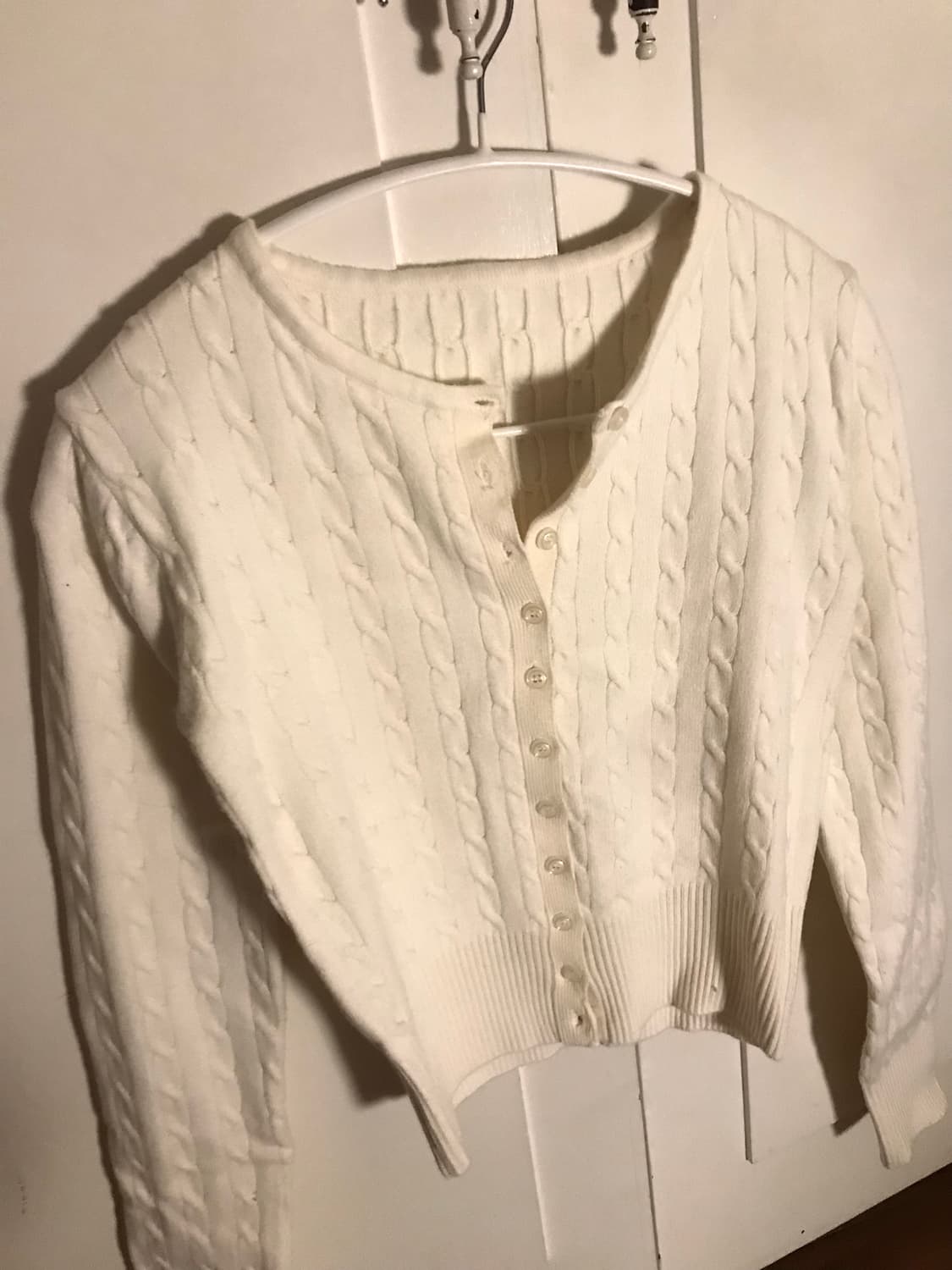 아이보리 니트 가디건 상품이미지2