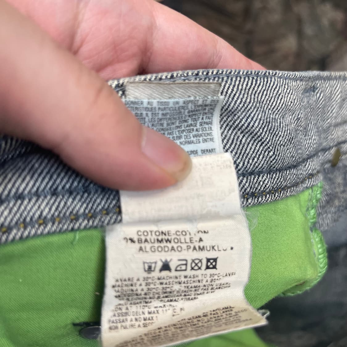 디젤 빈티지 백로고 워싱데님진 34 상품이미지6