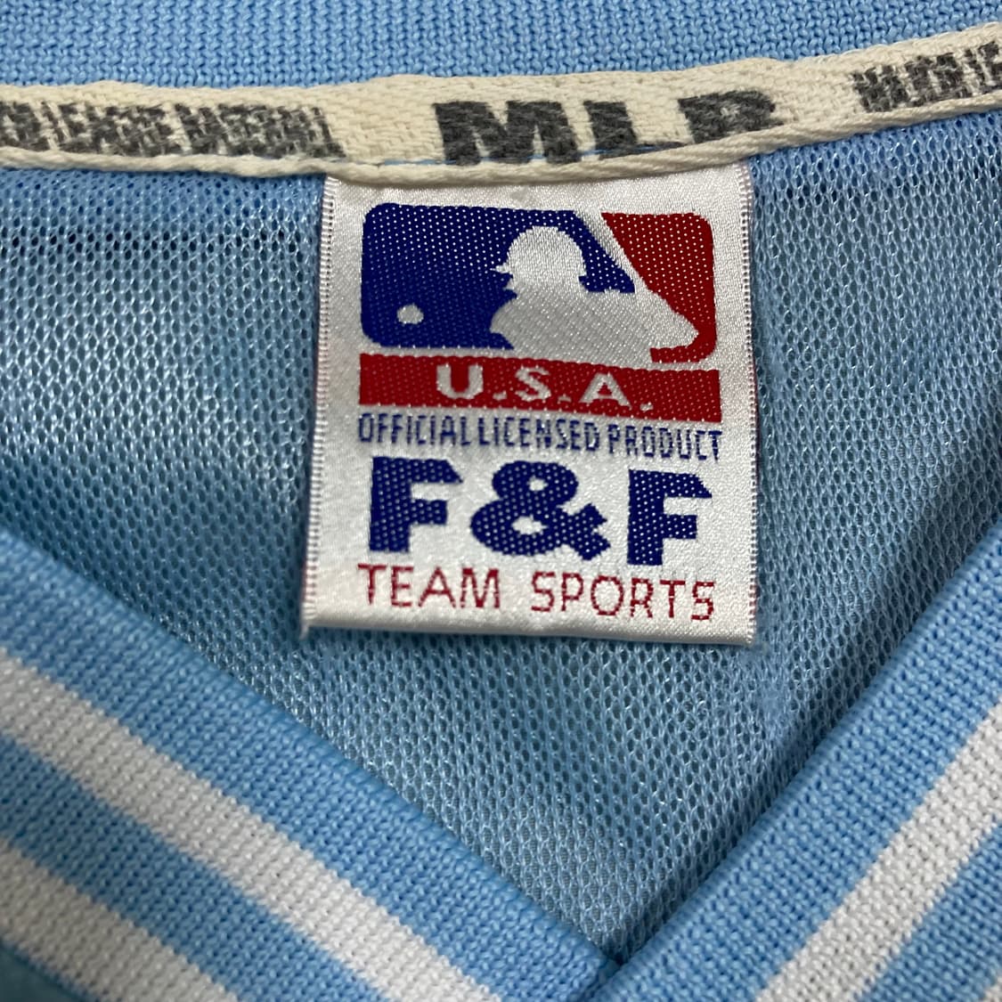 MLB USA 뉴욕 스펠아웃 오버핏 스카이 폴리쉘 웜업 상품이미지3