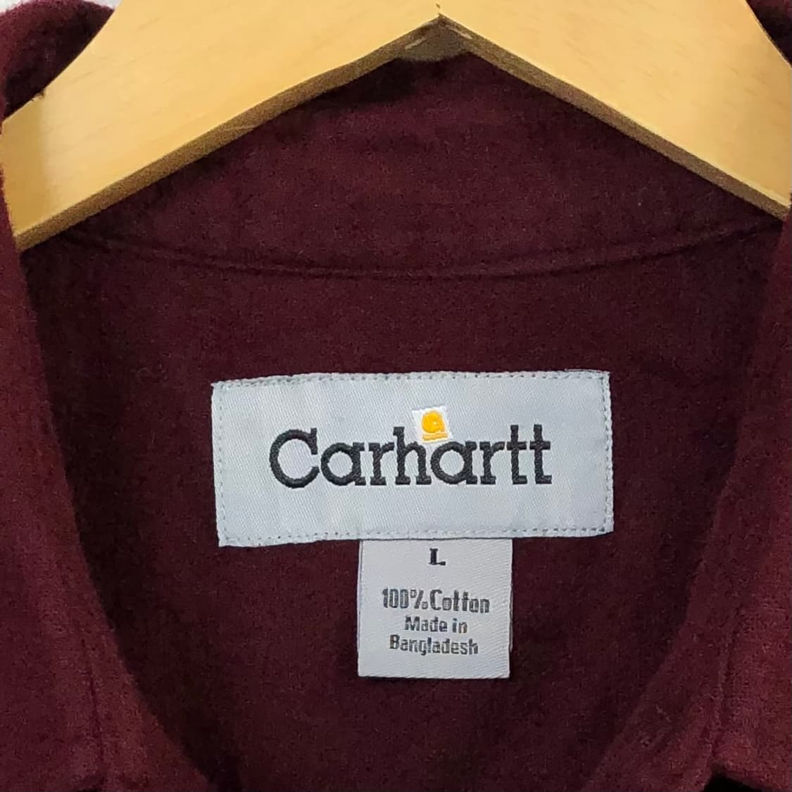 L 칼하트 버건디 워크 남방 상품이미지3